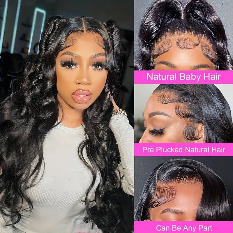Machine Made Lace Wig Long Curly Hair