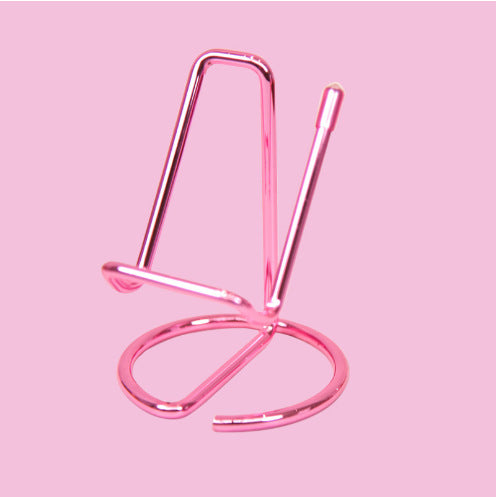 Popular Iron Mobile Phone Holder Lazy Desktop Metal Holder Dual-Purpose Creative Business Card Holder Factory Spot Wholesale