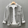 Men's Autumn New Lapel Long Sleeve Casual Shirt