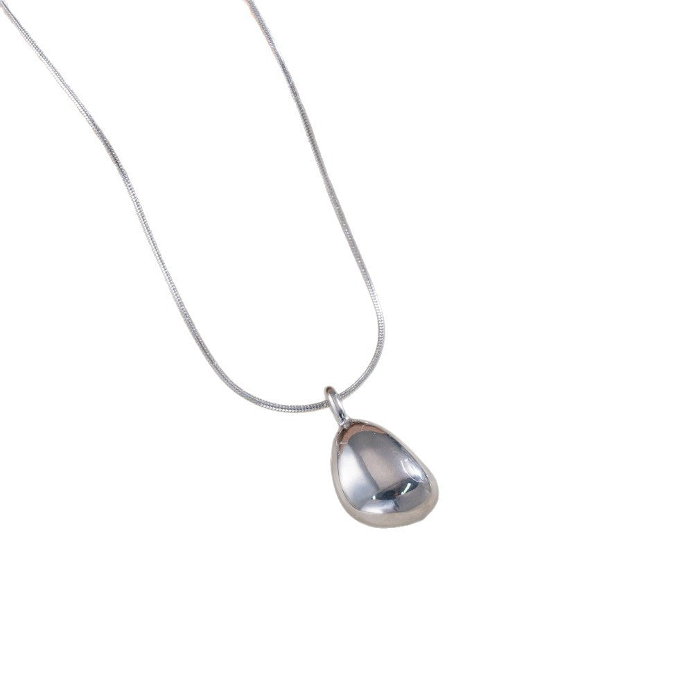 Minimalist Water Drop Titanium Steel Necklace