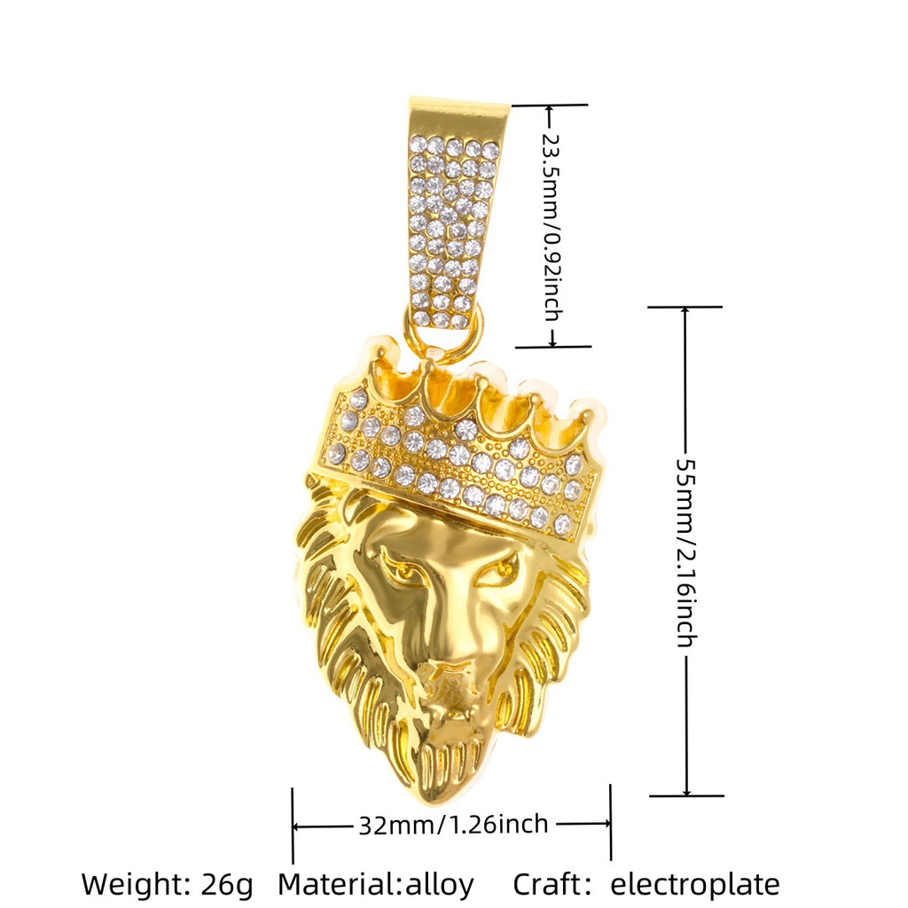 Cuban chain necklace pendant