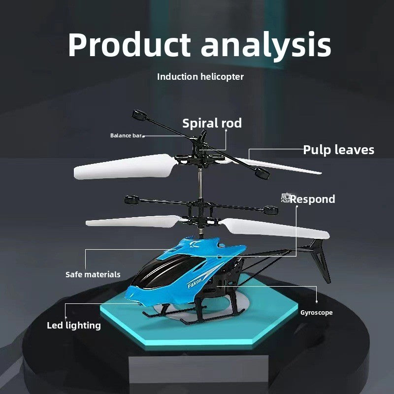 Gesture Control Induction Helicopter with LED Lights