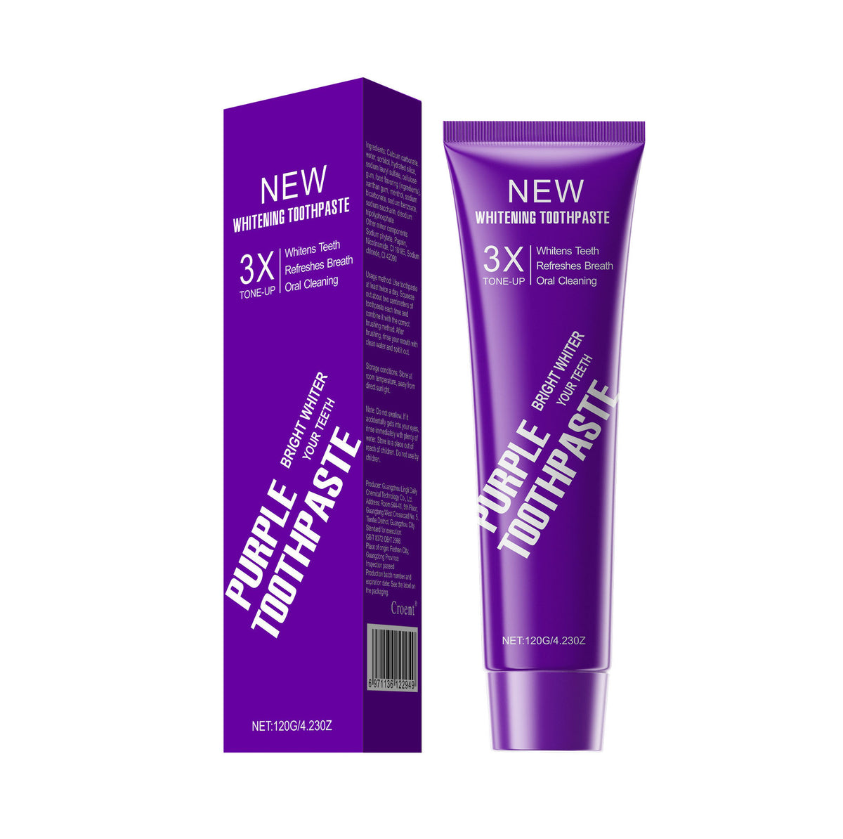7.5% Hydroxyapatite Whitening Toothpaste