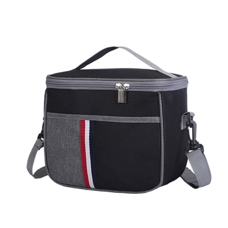 Insulated Oxford Lunch Bag with Ice Pack Compartment
