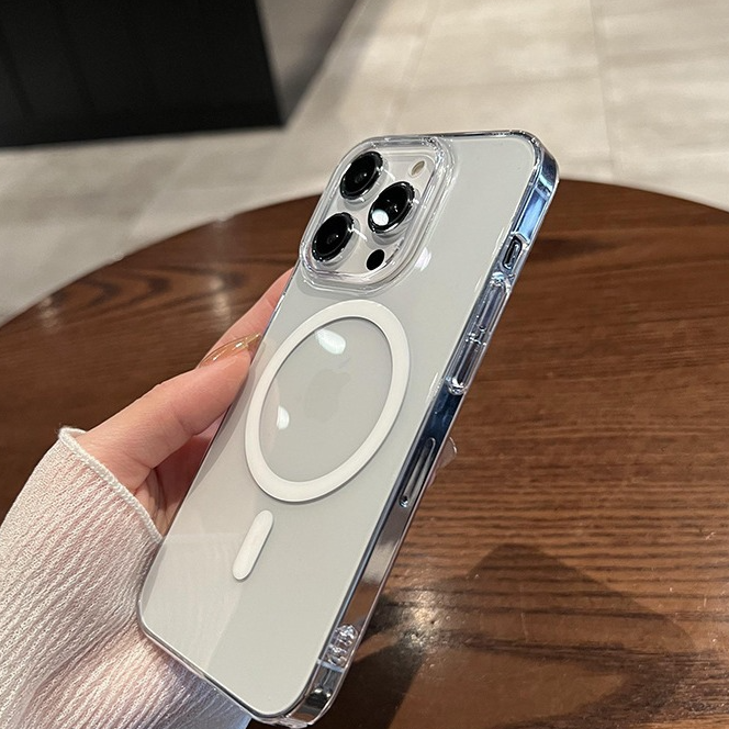 Magnetic Transparent Phone Case for iPhone