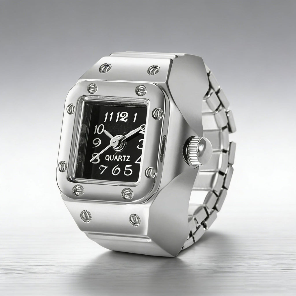 Fashion Ring Watch with Multiple Functions