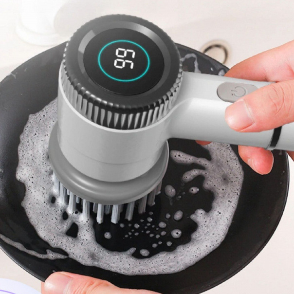 Electric Cleaning Brush with Handle