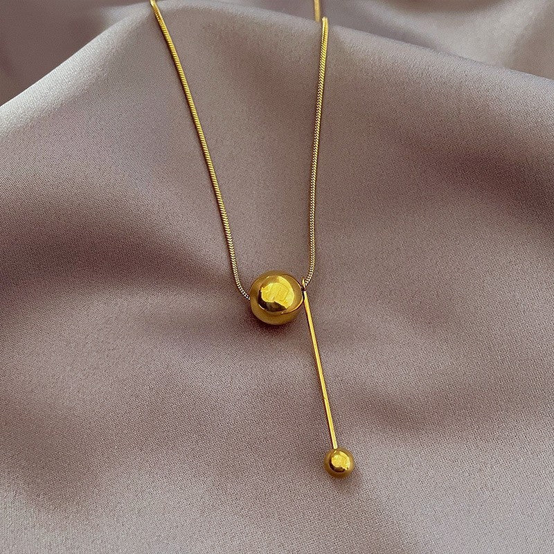 Minimalist Titanium Steel Clavicle Necklace