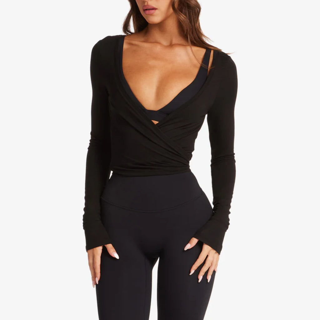 Womens Long Sleeve Yoga Top