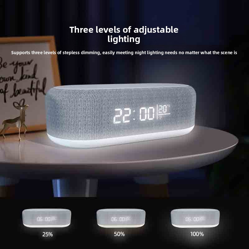 Multi Function Wireless Charging Desktop Clock