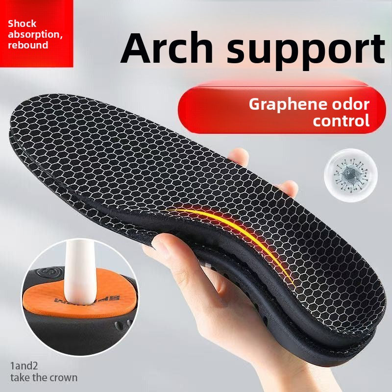 Specialized corrective arch-supporting insoles