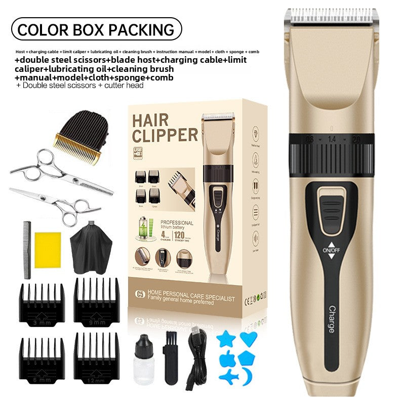 Rechargeable Hair Clipper with Stainless Steel Blades