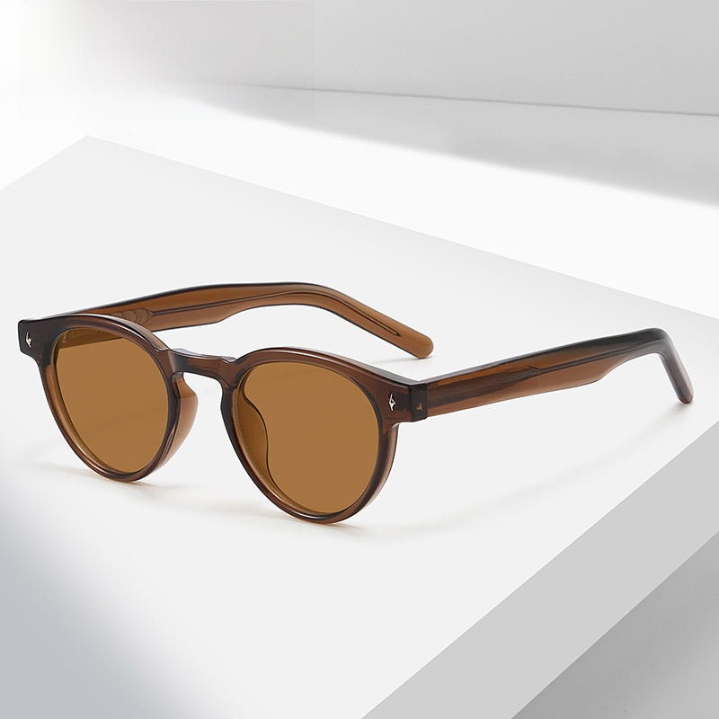 Retro Round Polarized Sunglasses