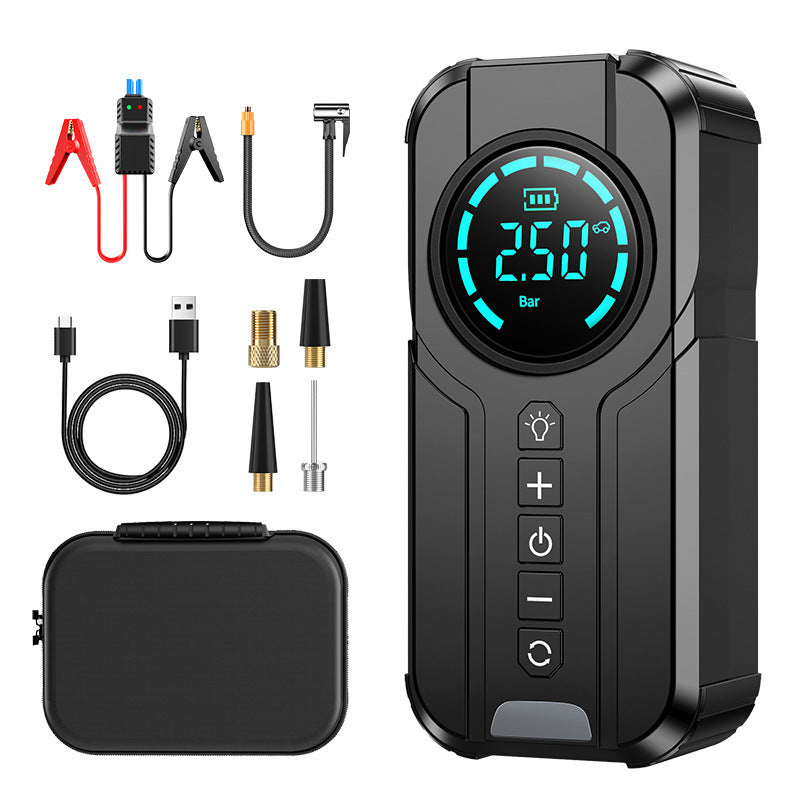Multifunctional Car Jump Starter with Air Pump and Power Bank