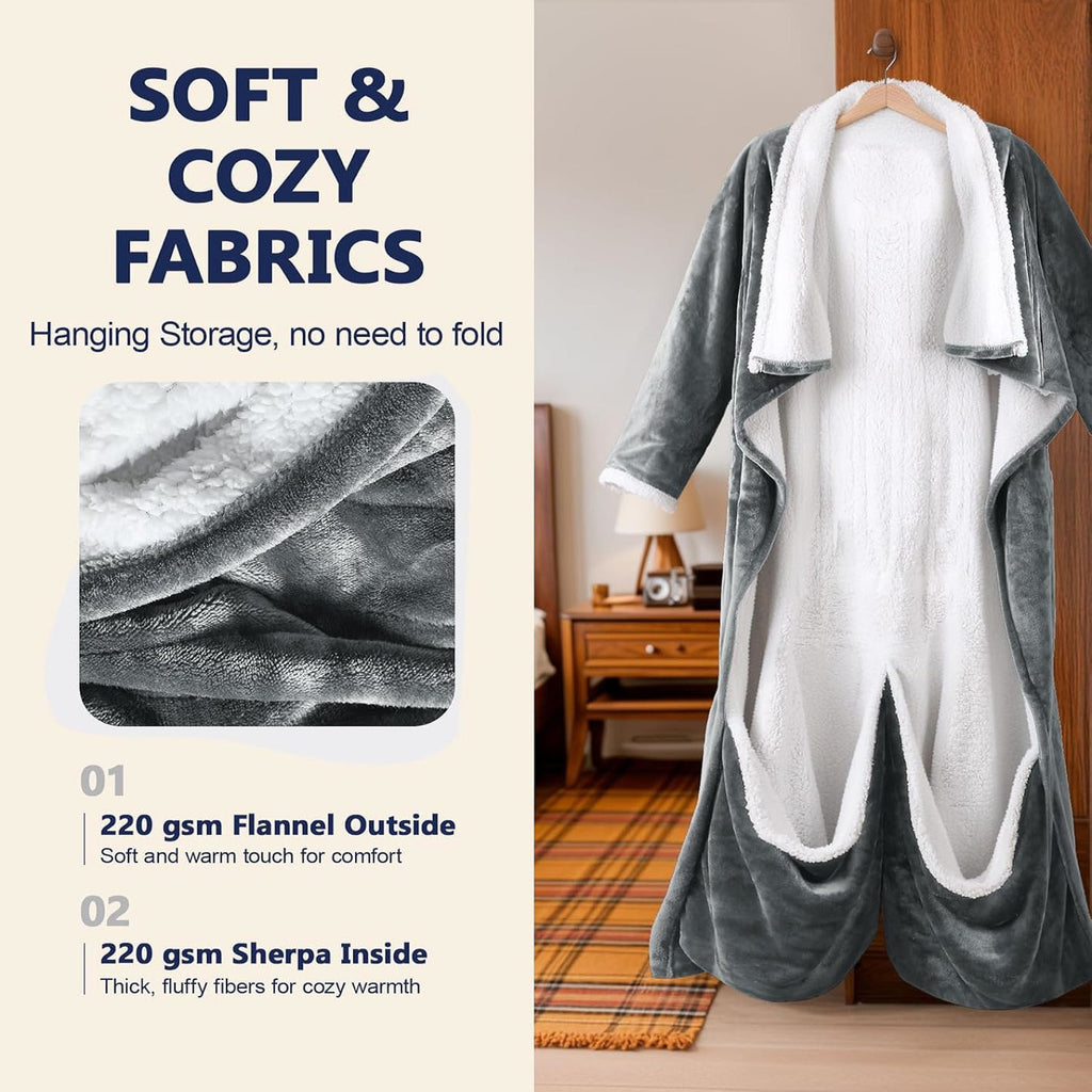 Wearable electric blanket