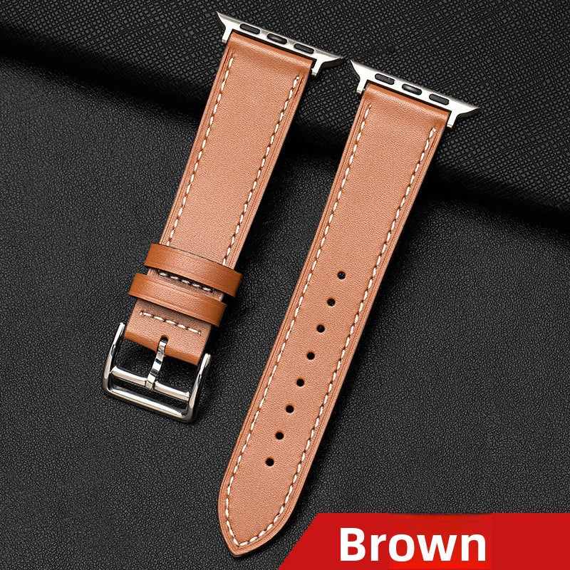 Genuine leather waterproof cowhide watch strap