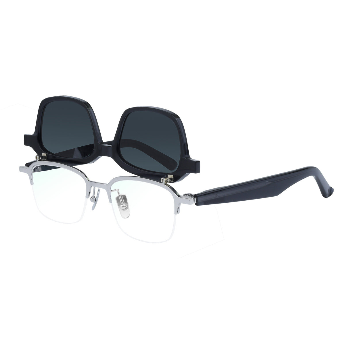 Flip-Up Polarized Sunglasses with Titanium Frame