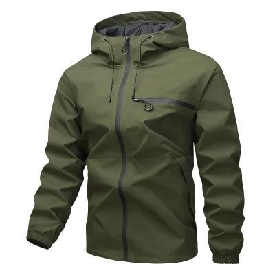 Hooded loose-fitting jacket