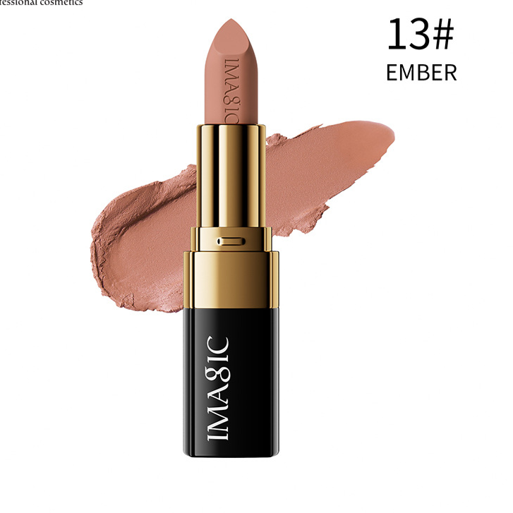 Black tube gold ring matte matte matte face lipstick