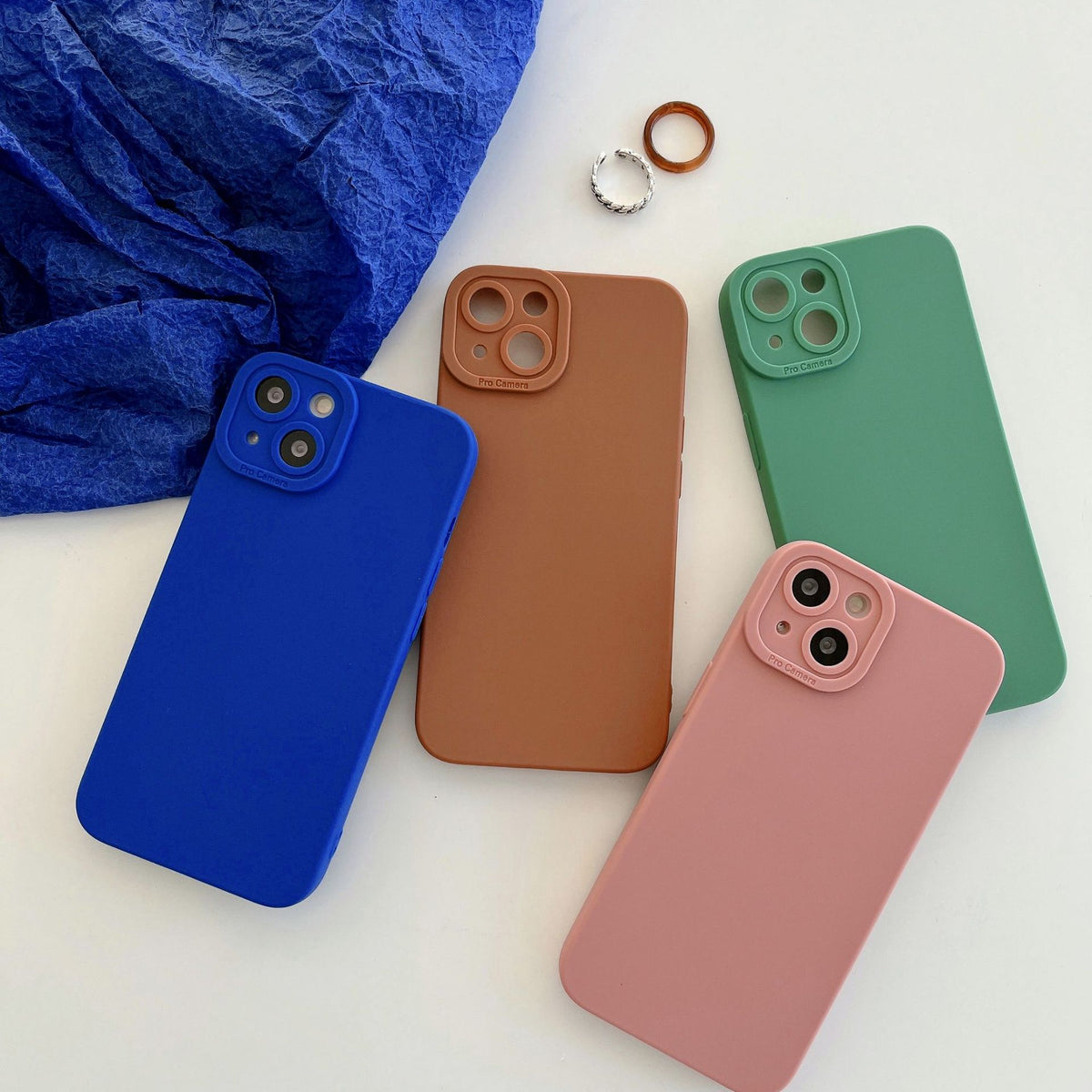 TPU Anti-Fall Liquid Silicone Phone Case for iPhone