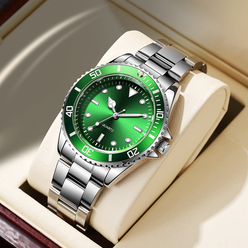 Mens Luminous Waterproof Quartz Watch with Calendar