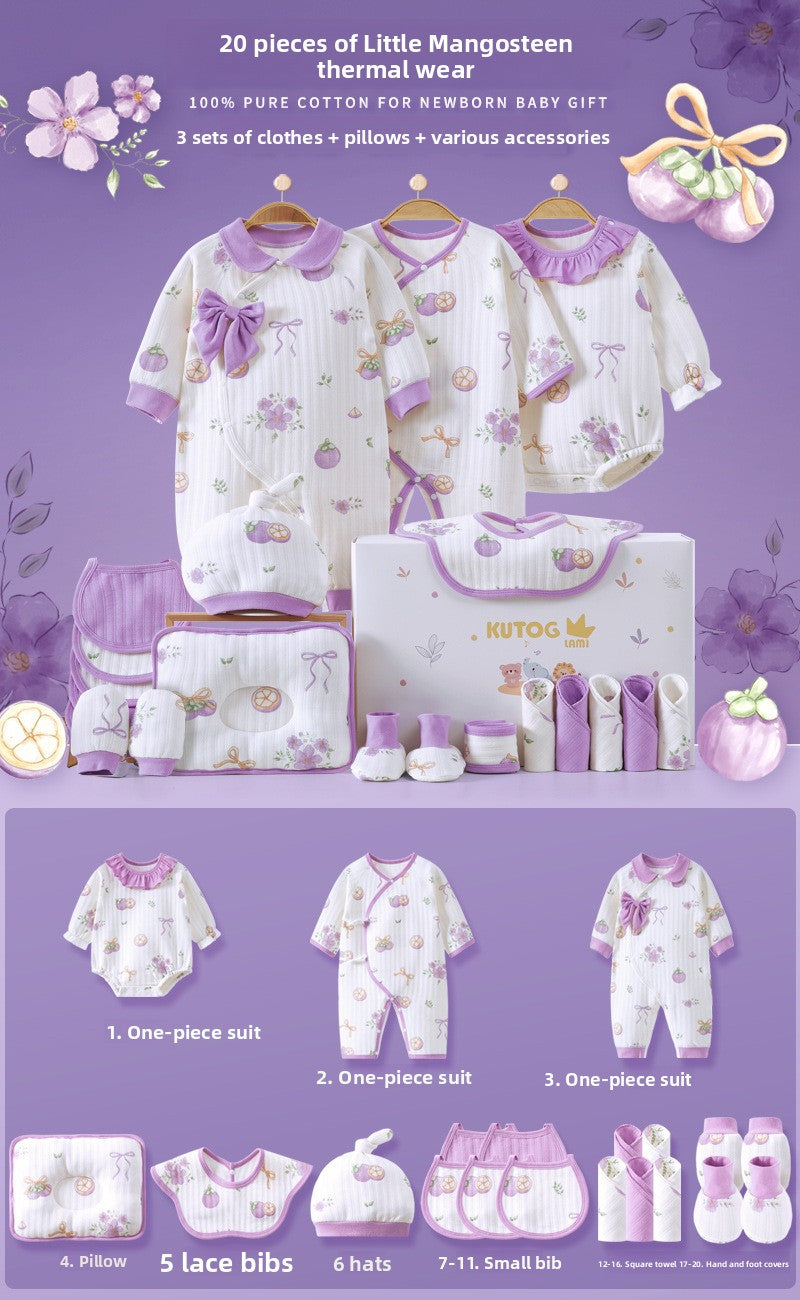 Newborn gift set with baby clothes