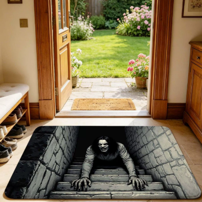 3D Visual Halloween Door Mat