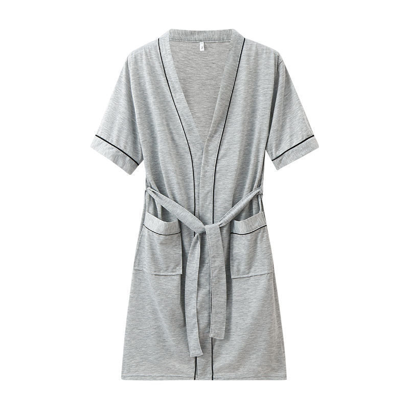 Pure Cotton Absorbent Bathrobe for Men and Women