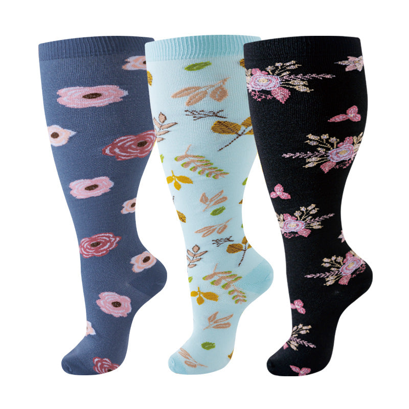 Thickened and oversized compression stockings
