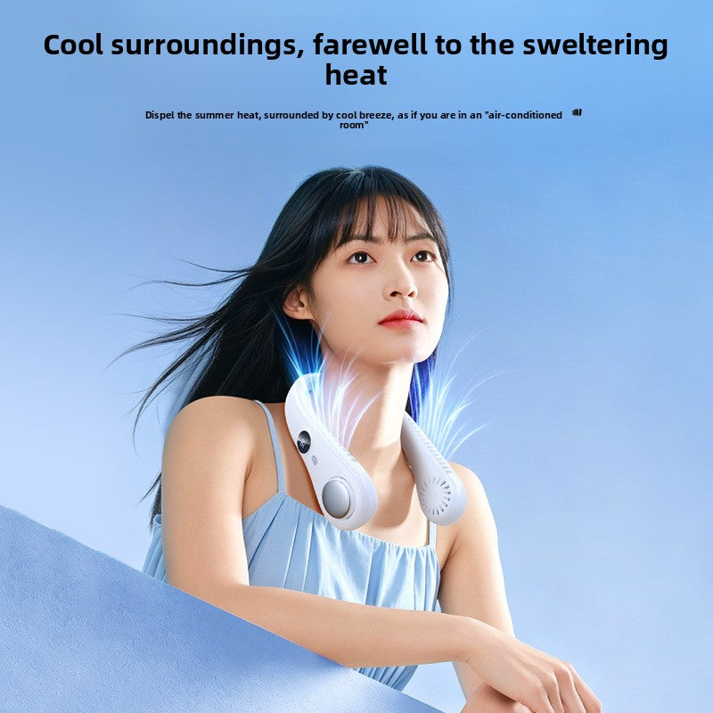 Bladeless Neck Fan USB Rechargeable Silent Long-Lasting