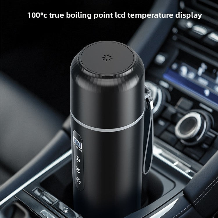 Car-mounted water bottle with boiling water function