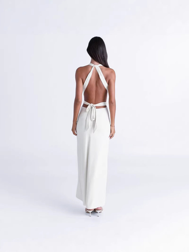 Women's Knitted Halter Neck Dress