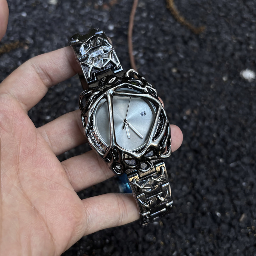 Men's Y2K Spider Web Design Quartz Watch