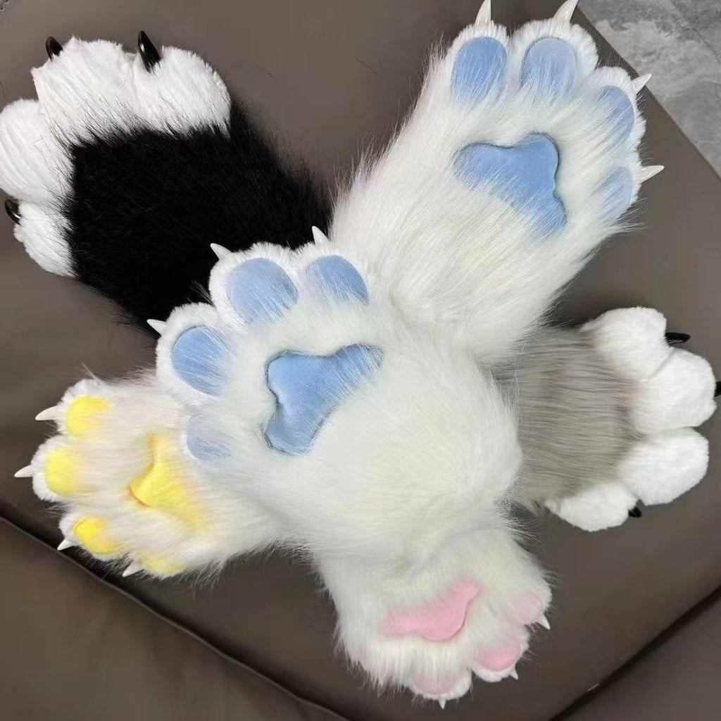 Adult Plush Animal Costume Gloves Boots Wings