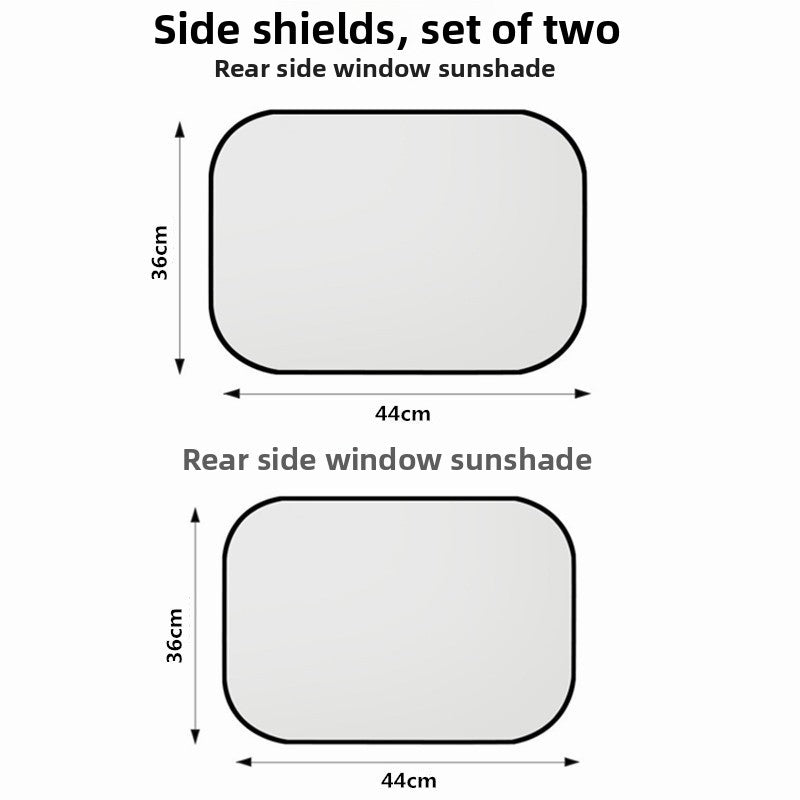 Car sunshade and heat-insulating front windshield cover