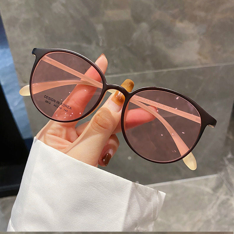Korean Style Photochromic Oval Glasses