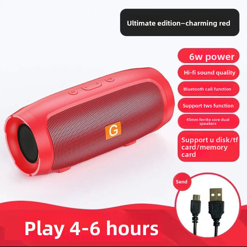 Portable Bluetooth Speaker with Enhanced Bass