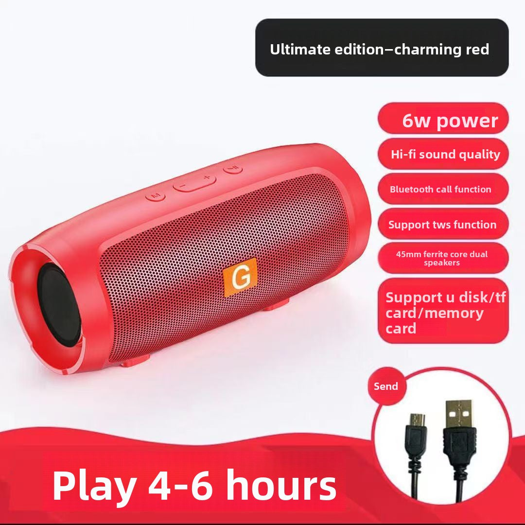 Portable Bluetooth Speaker with Enhanced Bass