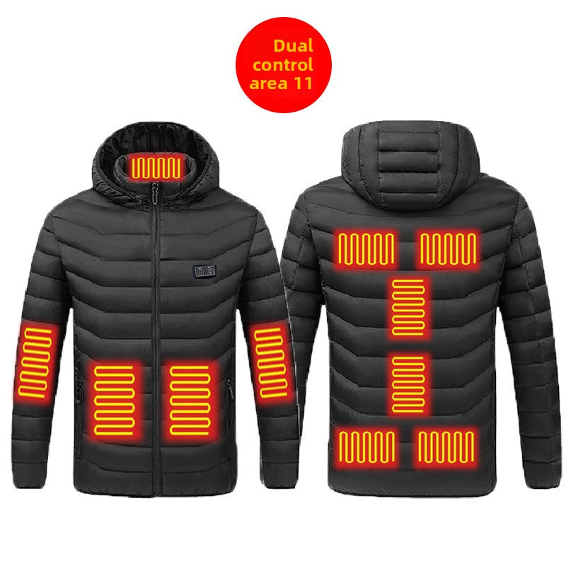 USB heat-regulating cotton clothing