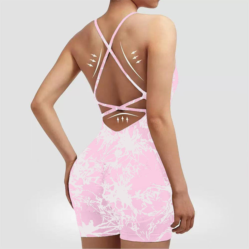 Women's Yoga Jumpsuit with Shorts