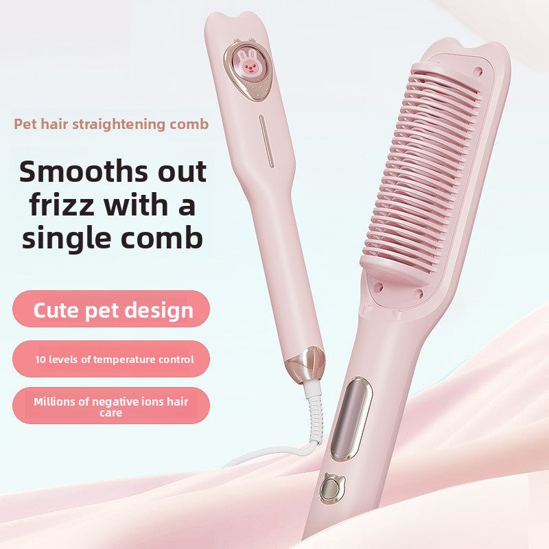 LCD Hair Straightener and Curler with Negative Ion Technology