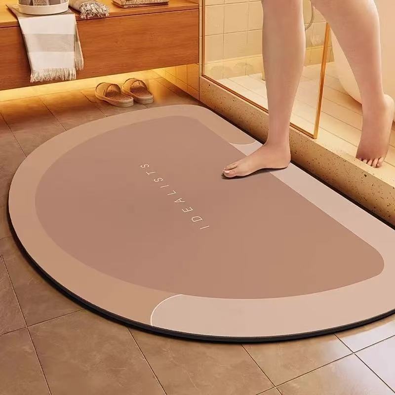 Diatomaceous earth floor mat