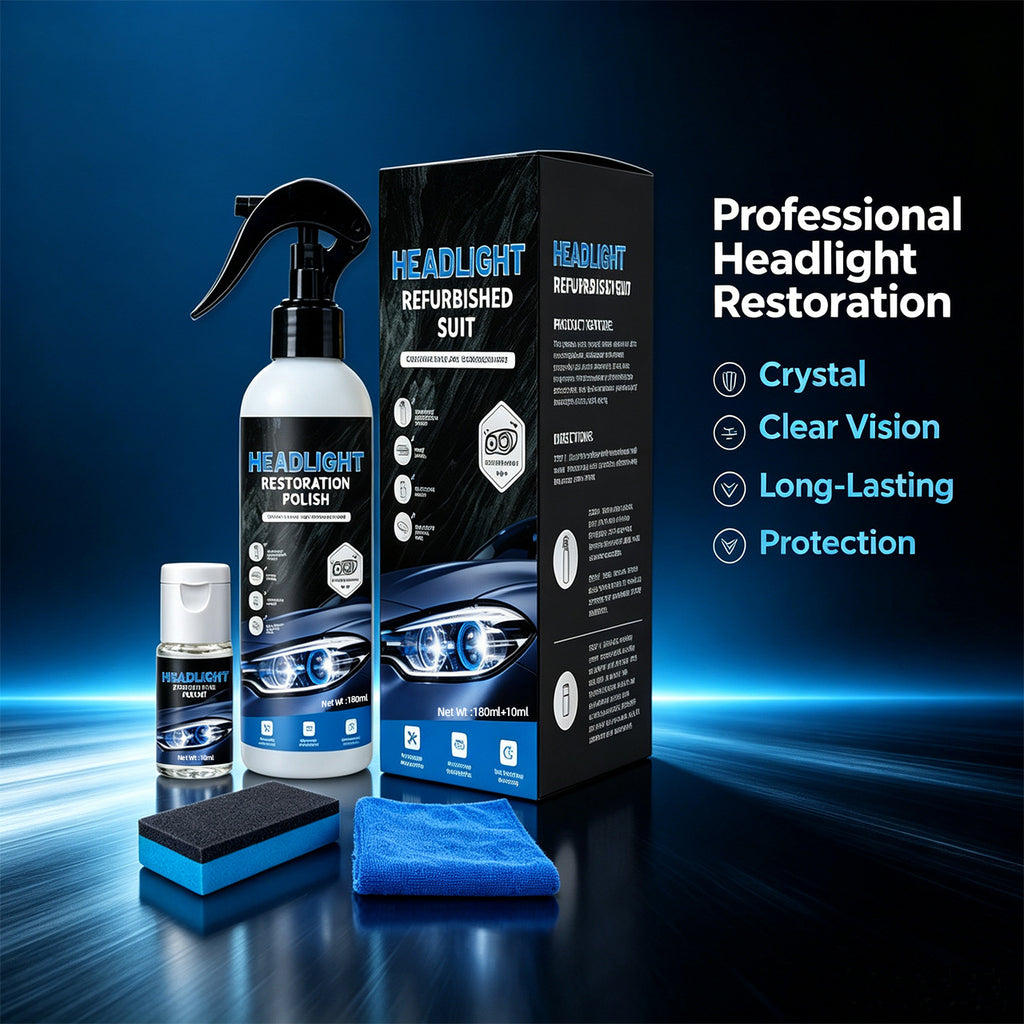 Autogo Headlight Refurbishment Agent for Yellowing Repair and Lens Brightening