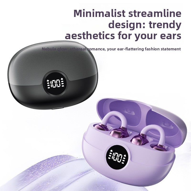 Wireless Bluetooth Headset B23 Clip-On with Digital Display