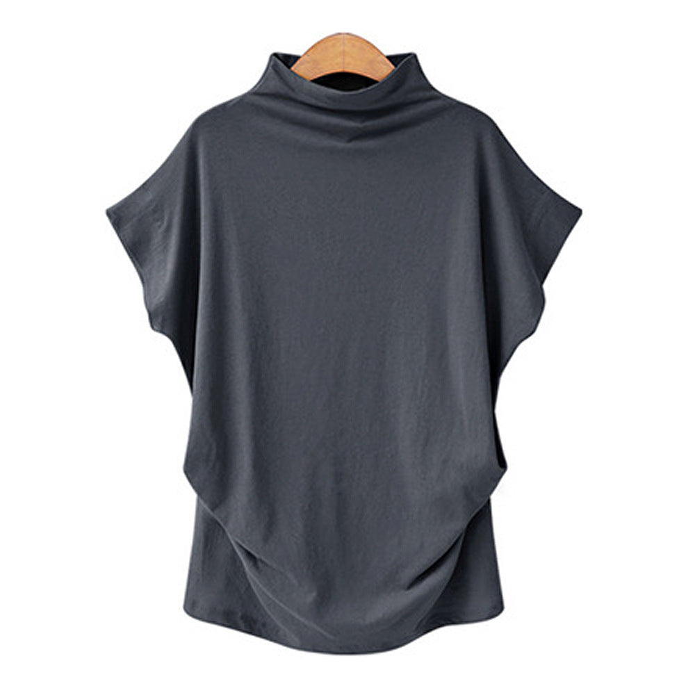 large size women's high collar top