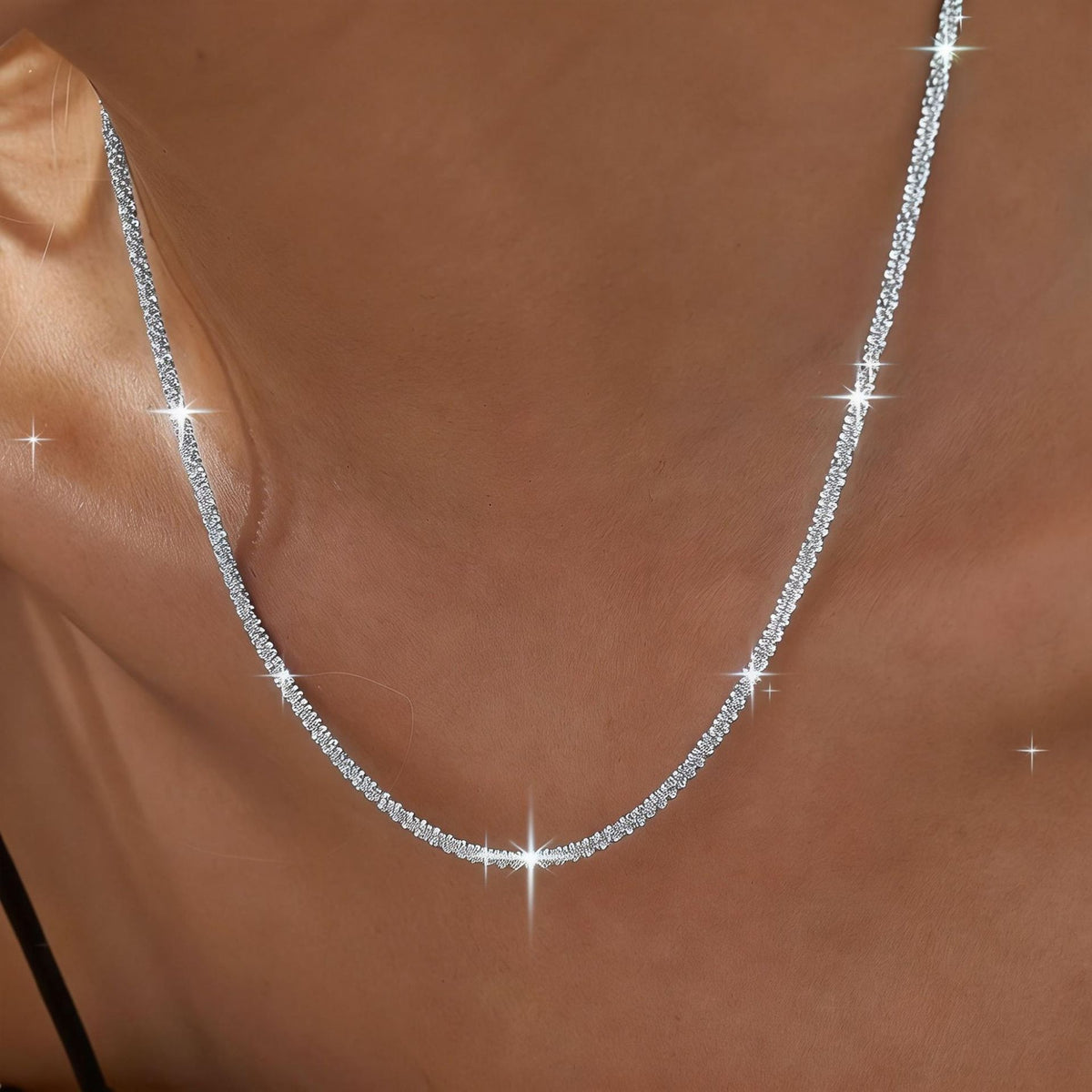 Elegant Star Shaped Stainless Steel Necklace