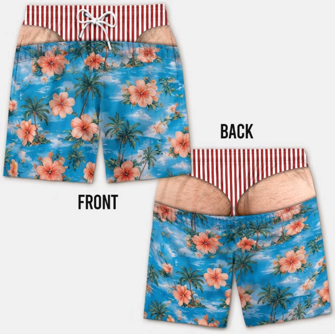 Mens Loose Breathable Beach Shorts