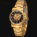 Handcrafted fully automatic mechanical watch with hollowed-out design