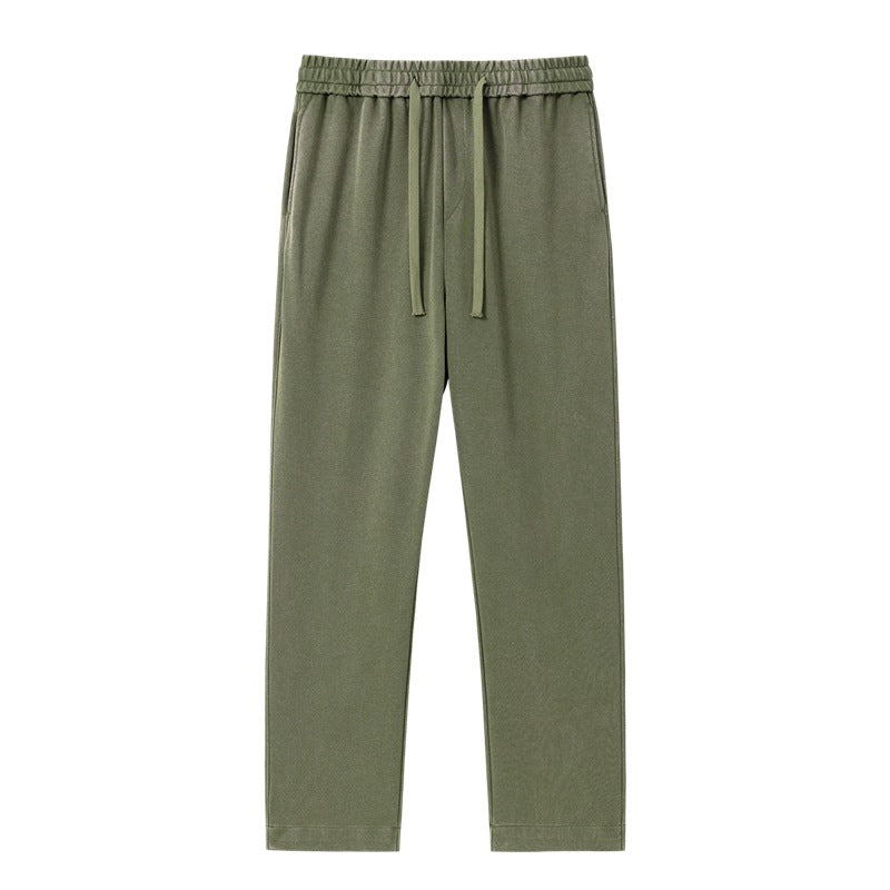 Men's Straight Leg Cotton Casual Pants