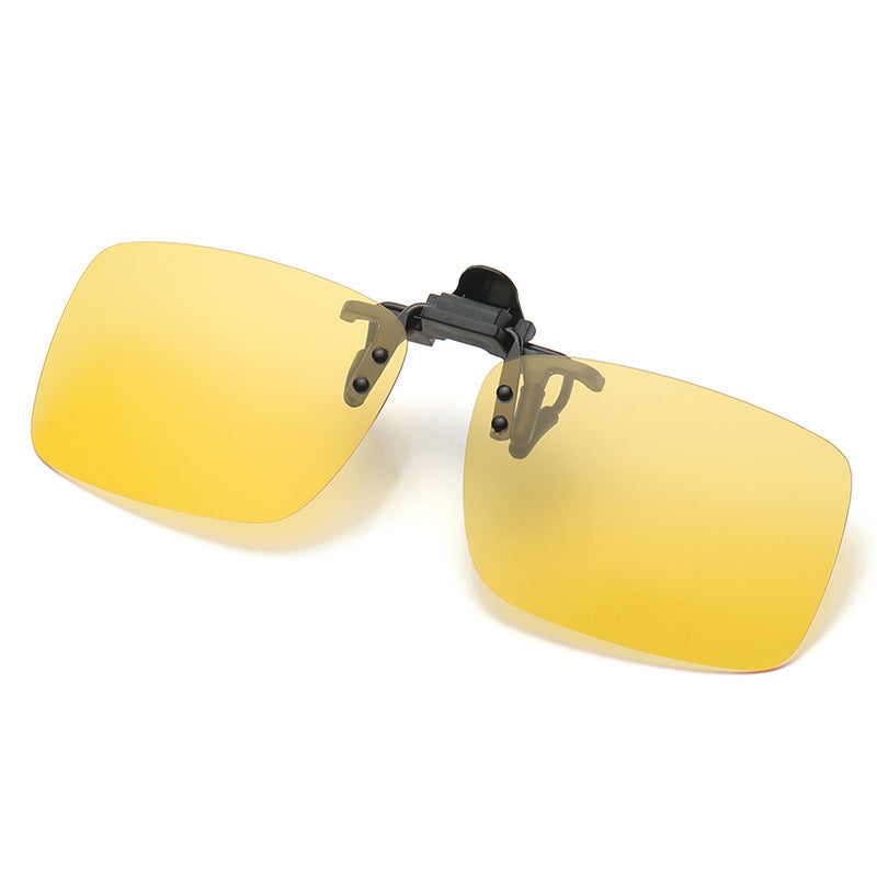 Polarized Clip-On Sunglasses Metal Frame